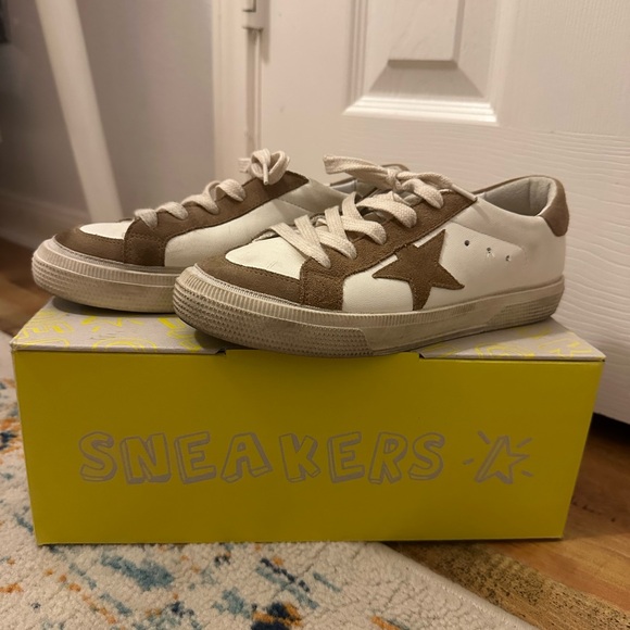 Golden Goose Other - Golden Goose Kids Cream and Brown Sneakers
